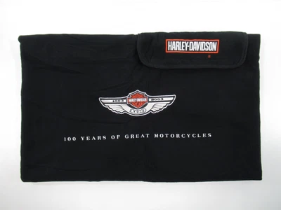 $54.99 • Buy HARLEY-DAVIDSON Black 100 Years Embroidered Roll Up Fleece Blanket 60X60 #VIN500