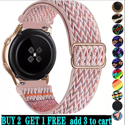 Nylon Strap Fabric Elastic Band For Samsung Galaxy Watch 6 5 4 40 44mm Classic  • $9.49