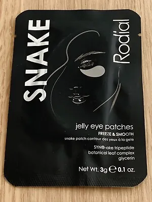 £6.95 • Buy Rodial Snake Jelly Eye Patches Single Use 2 Patches Freeze & Smooth Eye Mask