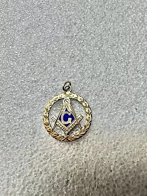 10k Yellow Gold Masonic / Free Mason Pendant 2.6 Grams  • £149.49