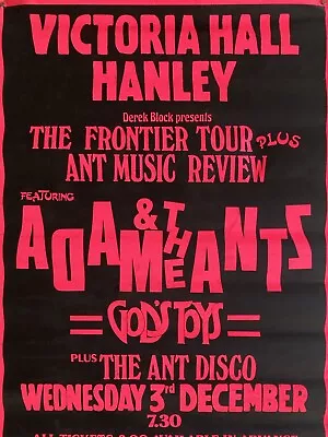 Adam And Ants Hanley 16  X 12  Photo Repro Concert Poster • £8