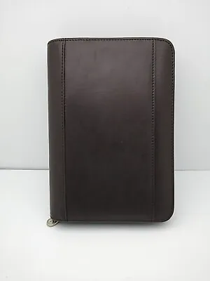 Franklin Covey 365 Brown Classic Leather 6 Ring Binder Planner Inserts 6x8.5x1.5 • $24.75