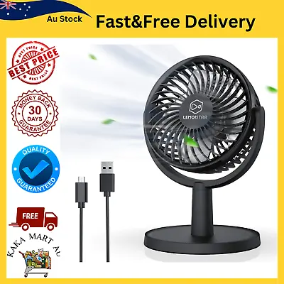 $33.99 • Buy Mini Desk Fan, USB Powered Desktop Fan With 4 Speeds, Small But Powerful Strong