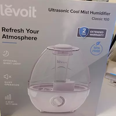 Levoit Humidifier 2.4L Classic 100 Cool Mist Vaporizer Bedroom Baby Kid Auto Off • $31.49