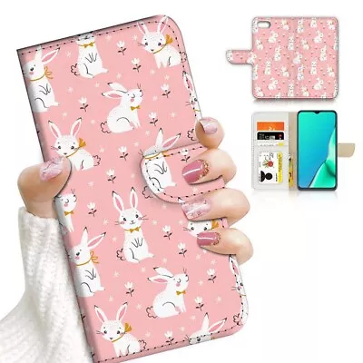 ( For IPhone 7 ) Wallet Flip Case Cover AJ24178 Bunny Rabbit • $12.99