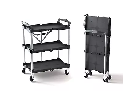 85-188 Pack-N-Roll Folding Collapsible Service Cart Black 50 Lb，durable，new • $104.50