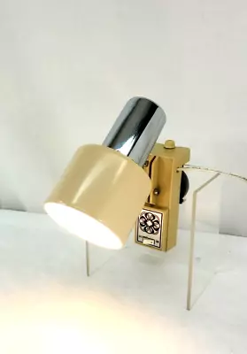 MCM Headboard Shelf Mount Reading Lamp Spot Light Tested Works Beige Vintage • $34.99