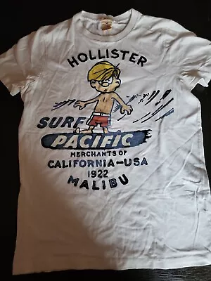 Hollister California Single Stitch Surfer Malibu Men Medium Short Sleeve T Shirt • $12.28