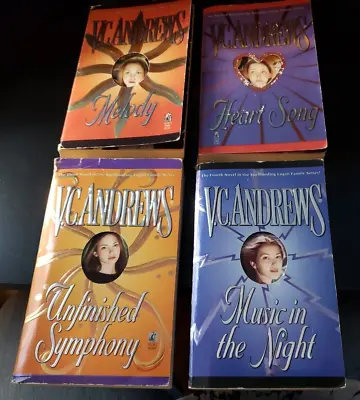 $18.99 • Buy V.C. Andrews - Logan Family Series Complete Set Of 4 Paperbacks - Keyhole Covers