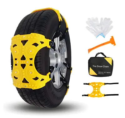 6 PCs Universal Anti-Skid Car SUV And Pick Up Patterned Snow Tire Chains • $37.39