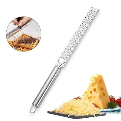 STAINLESS STEEL HAND FOOD GRATER Cheese Parmesan Garlic Ginger Nutmeg Lemon • £3.68