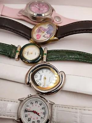 Lot Of 5 Ladies Watch Vintage Quartz Untested  Watches Leather Band I Love Lucy • $18.99