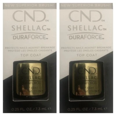 £13.95 • Buy CND SHELLAC GEL NAIL POLISH Duraforce Top Coat 7.3ml *Protects Against Breakage*