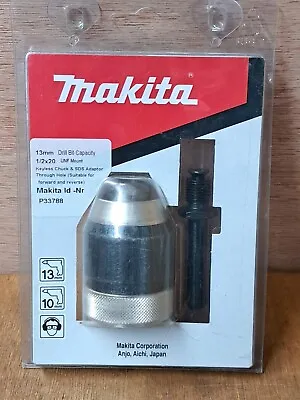 Genuine Makita P-33788 Keyless 13mm Metal Chuck & SDS Adaptor Converter • £20