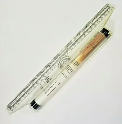 Vintage Drafting Roll O Ruler Drawing Parallel Rolling Ruler Metric To Inch • $9.99