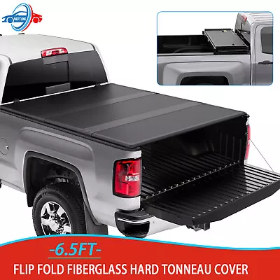 6.5ft FRP Hard Truck Bed Tonneau Cover Fit 2015-2021 2022 Ford F150 F-150 4-Fold • $403.95