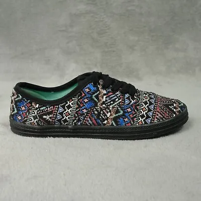 Mossimo Womens Sneakers Size 6 Aztec Mulit Color Lace Up • $11.95