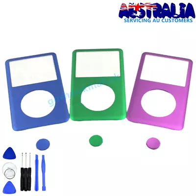 Blue Purple Green Front Face Housing Cover Case Button For IPod 6th 7th Classic • $25.99