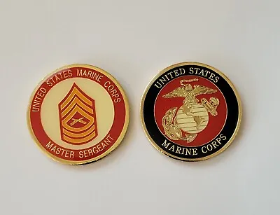 Marine Corps Master Sergeant Coin • $10