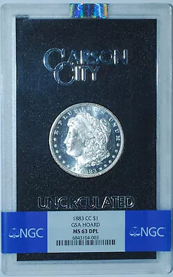 1883 CC NGC MS63DMPL Deep Mirror Proof Like GSA Carson City Morgan Silver Dollar • $645.99