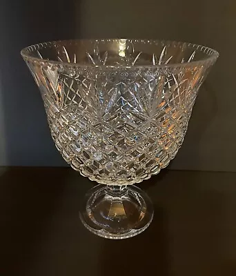 Shannon Crystal Large Centerpiece Vase Designs Of Ireland Czech Republic • $45