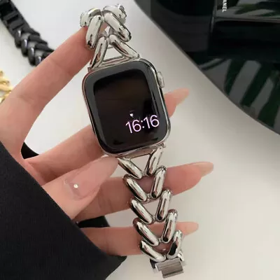 $15.24 • Buy Metal Band Stainless Steel Strap Bracelet For Apple Watch 8 7 6 5 4 3 Ultra 49mm