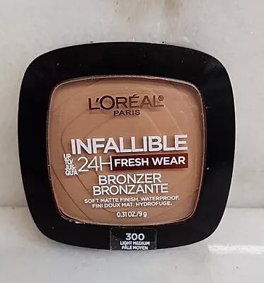 LOREAL INFALLIBLE 24hr FRESH WEAR SOFT MATTE BRONZER #300 Light Medium • $9