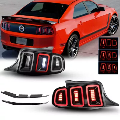 For 2010 2011 2012 2013 2014 Ford Mustang Sequential LED Tail Lights Smoke Lamps • $399.99