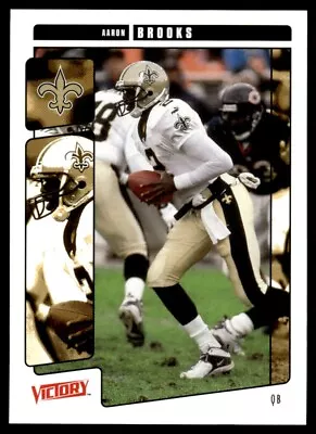 2001 Upper Deck Victory Football Card Aaron Brooks #210 New Orleans Saints 4581 • $1.49