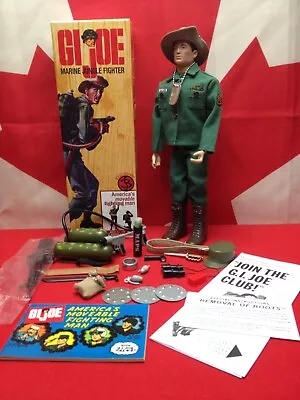 1964 GI JOE - New Action Marine Jungle Fighter Figure Coffin Box Gear • $249.95