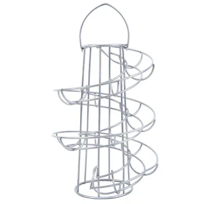 Spiral Helter Skelter Kitchen Storage Egg Holder Stand Rack Up To 22 Eggs • £8.69