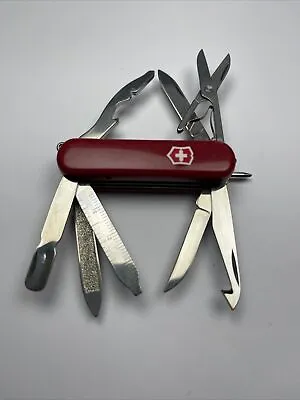 Victorinox Midnite Mini Champ Red Small Pocket Knife Switzerland Excellent • $70
