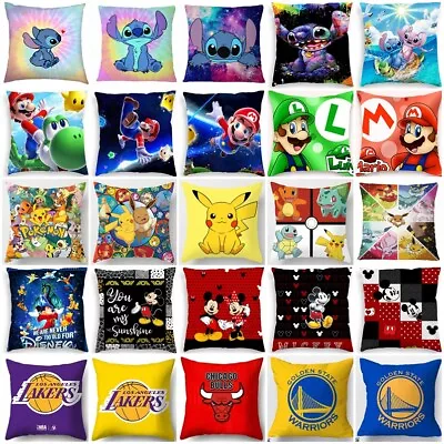 45 Cm Cartoon Characters Cushion Cover Throw Pillow Case Cover Sofa Home Decor • $9.49