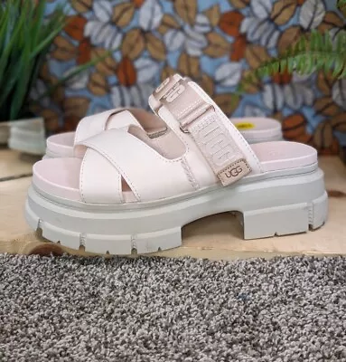 NEW UGG Ashton Slide Rosy Pink Platform Strap Sandals Women's Size 9 Casual  • $89.88