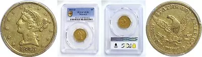 1843-D $5 Gold Coin PCGS VF-35 Medium D • $4107.50