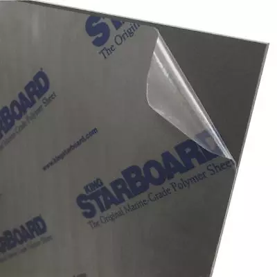 Black King Starboard HDPE Polyethylene Plastic Sheet 1/2  X 6  X 12   Textured • $15.99