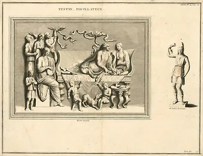 Italian School 18th Century Engraving - Festin Pocillateur • £18