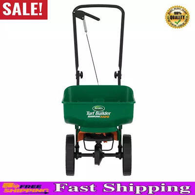 Mini Broadcast Spreader Seed Fertilizer Ice Melt Holds Up To 5000 Sq.ft Garden • $42.87