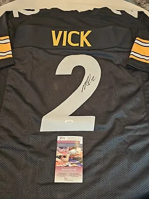 Michael Vick Autographed/Signed Jersey JSA COA Black Custom Jersey  • $95