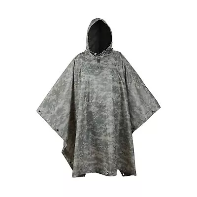 $64.62 • Buy USGI Industries Military Style Poncho Multi Use Rip Stop Camouflage Rain Poncho