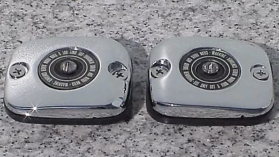$44.95 • Buy CHROME BRAKE & CLUTCH FLUID CAPS For 2002-2005 Harley Davidson V-Rod VRod
