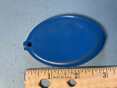 Vintage Blue Soft Rubber Squeeze Coin Purse Made In USA • $4.99