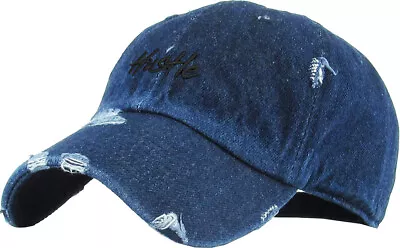 Hustle Vintage Baseball Cap Dad Hat Cotton Adjustable • $14.99