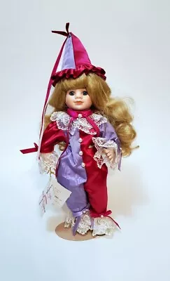 Rare Vintage Victoria Ashlea Originals Porcelain Doll Clown  Leslie  Goebel 1993 • $44.99