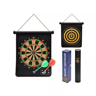 17'' Magnetic Dart Board Set Double Sided Dartboard Game For Adult & Kids • $13.99