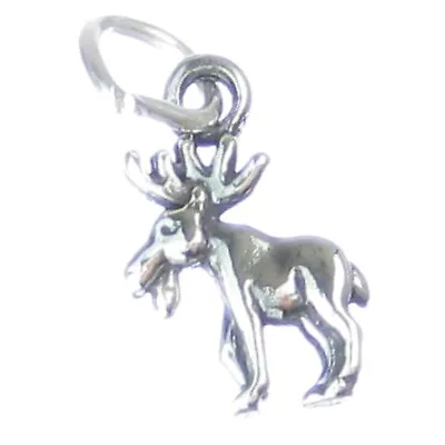 Moose TINY Sterling Silver Charm .925 X 1 Tiny Charms • $8.09