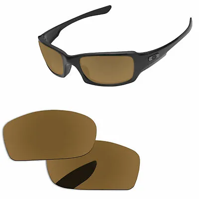 PapaViva Bronze Golden Polarized Replacement Lenses For-Oakley Fives Squared • $14.98