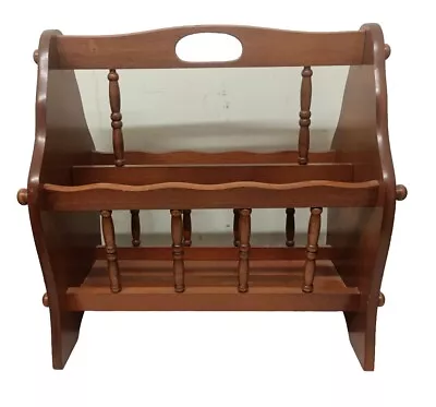 Wooden Magazine Rack/ Holder In VGC • £10.95