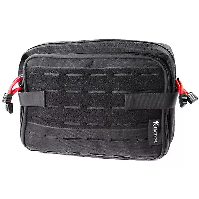 Tactical Molle Large Admin Pouch Utility Medical Battle Belt Military Black Bag • $24.95