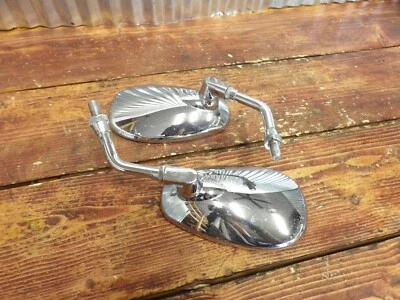 $27.95 • Buy 07-17 Yamaha V-Star XVS 1300 CHROME REAR VIEW MIRRORS 4NK-26290-10-00